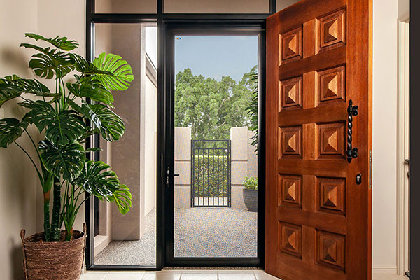 Security screen doors